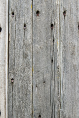 Vertical weathered boards with nail holes for use as texture