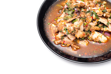 spicy minced meat salad, thai food