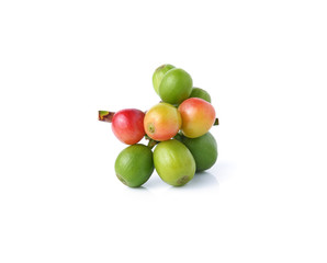 coffee beans isolated on white background