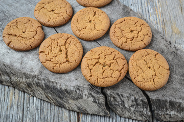 Gingersnap cookies for Christmas