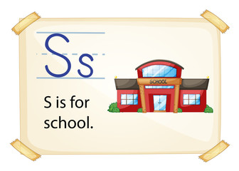A letter S for school