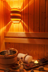 Obraz na płótnie Canvas Wellness und Spa in der Sauna