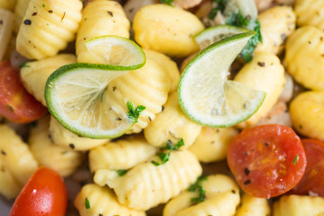 Potato gnocchi with cherry tomatoes