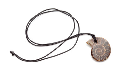 necklace with ammonite