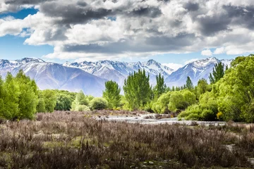 Foto op Canvas Ohau Valley View - Nieuw-Zeeland © Curioso.Photography