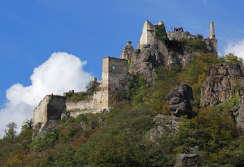 Fototapeta na wymiar Ruine Dürnstein - Wachau / Österreich