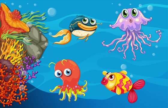 Under water creatures