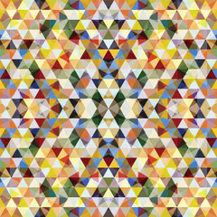 Triangular Mosaic Colorful Background