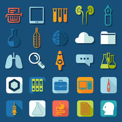 Set of medical flat icons