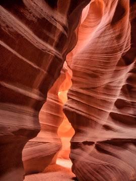 Close up from Antelope Canyon near Page, Arizona