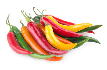 colorful chili peppers