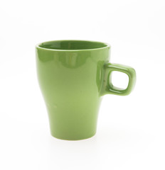 Green coffee cup
