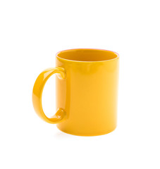 Yellow coffee cup