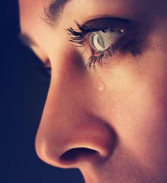 beauty girl cry