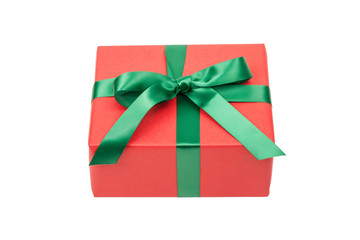 rotes weihnachtsgeschenk isoliert