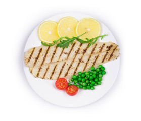 Grilled fish fillet