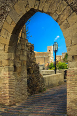 St.Nicolo church through the old arch
