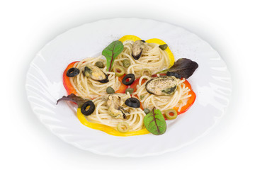 italian pasta with seafood