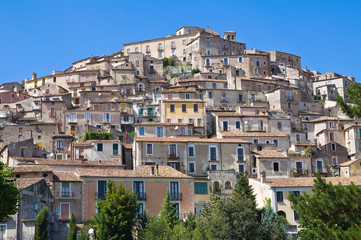Fototapeta premium Panoramic view of Morano Calabro. Calabria. Italy.
