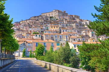 Panoramic view of Morano Calabro. Calabria. Italy.