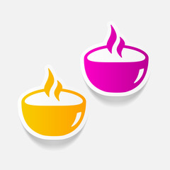 realistic design element: dish