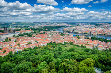 Fototapeta na wymiar Praga widok na miasto