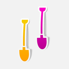 realistic design element: shovel
