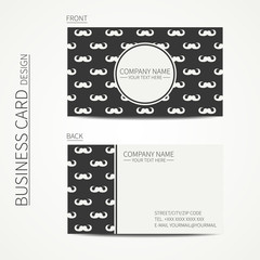 Vintage creative simple  business card template with curly