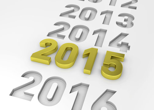 NEW YEAR 2015 - 3D