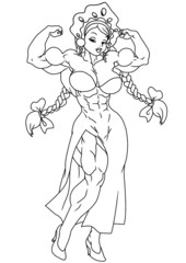 Cute strong russian girl