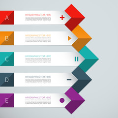 Modern arrow infographics elements