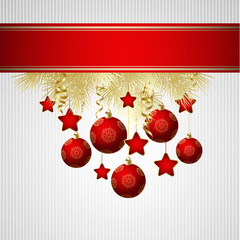 Fototapeta na wymiar Christmas greeting card. Vector illustration