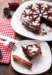 Chocolate Christmas cake
