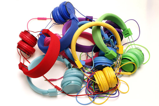 Mixed Colors Headphones