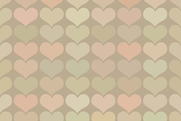 Seamless vintage heart pattern background