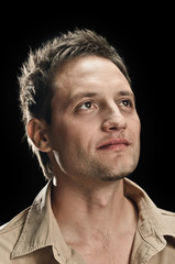 Fototapeta premium Male dreaming portrait