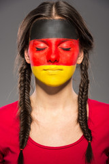 Face art. Flags.