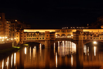 Fototapeta na wymiar Florence by night - Tuscany - Italy