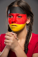 Face art. Flags.