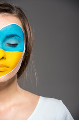 Face art. Flags.