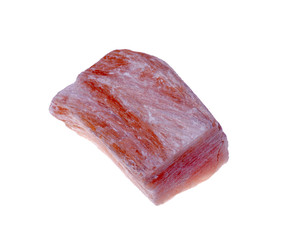 Mineral red plaster isolated on a white background