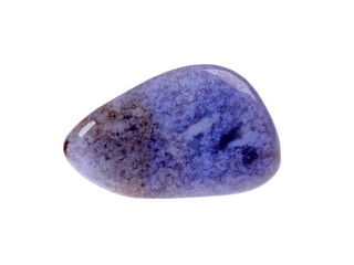 Mineral chalcedony isolated on a white background