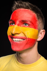 Face art. Flags.
