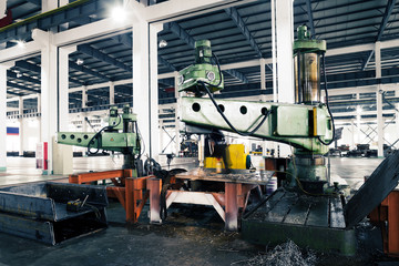 modern mechanism factory interior