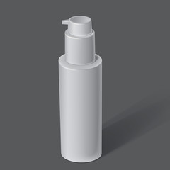 White cosmetics containers