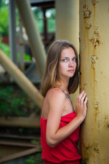 Naklejka premium Portrait of a girl