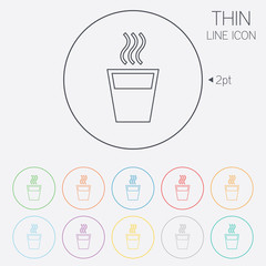 Hot water sign icon. Hot drink symbol.