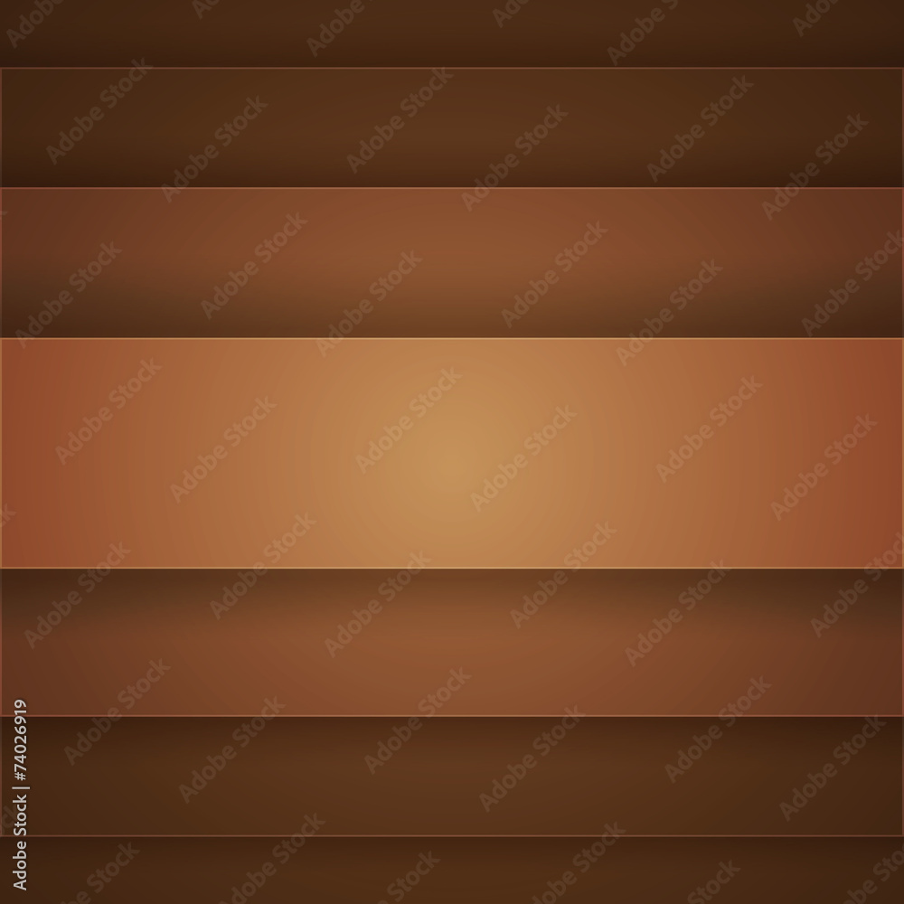 Fototapete Brown paper layers abstract vector background