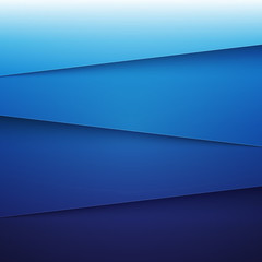 Blue paper layers abstract background