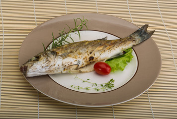 Grilled seabass
